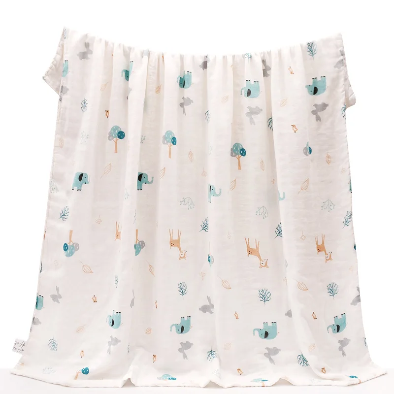 Online Baby Decke Für Neugeborene Weiche Bambus Faser Baumwolle Musselin Swaddle Wrap Für Infant Baby Bettwäsche Kinder Bad Handtuch 4 Schichten gaze