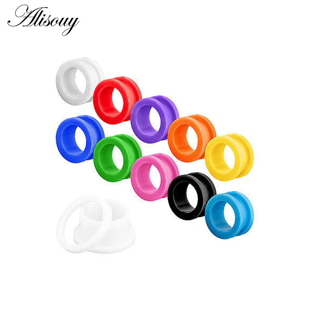 Alisouy 2 pieces 3 16mm gauges Colorful Acrylic Ear Plugs Tunnels Ear