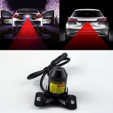 1Pcs Car Warning Laser Tail Fog Light Auto Brake Parking Lamp Rearing Lights External Car Styling Source Red Color Free Shipping