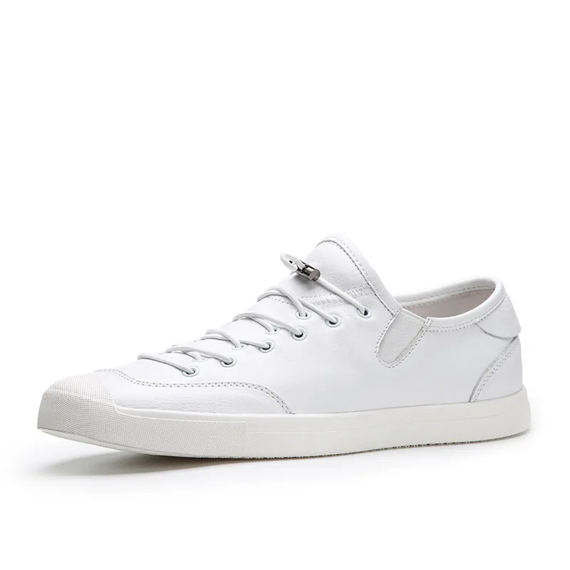 JINBEILEE Men's Leather Skateboarding Shoes Breathable Comfortable Wear Casual Leather Lazy Men's Shoes Sneakers Men JINBEILEE Men's Leather Skateboarding Shoes Breathable Comfortable Wear Casual Leather Lazy Men's Shoes Sneakers Men