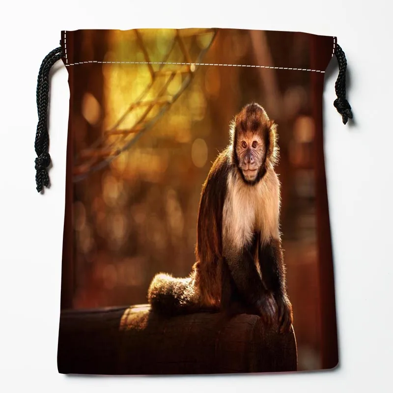 Best Monkey Animal Drawstring Bags Custom Storage Printed Receive Bag