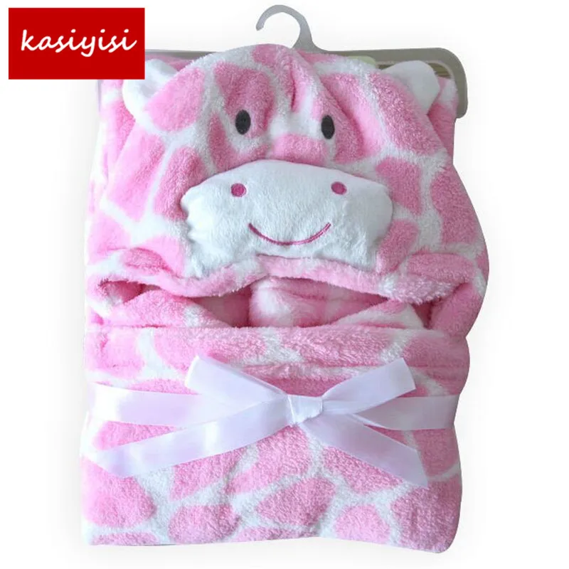 Одеяло для новорожденного с капюшоном животных/детское банное полотенце/детский банный халат Плащ прекрасный мягкий спальный trq0005