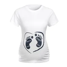 Топы для беременных, женские топы для беременных с коротким рукавом, топы с принтом из мультфильма, футболки для беременных, футболки для беременных