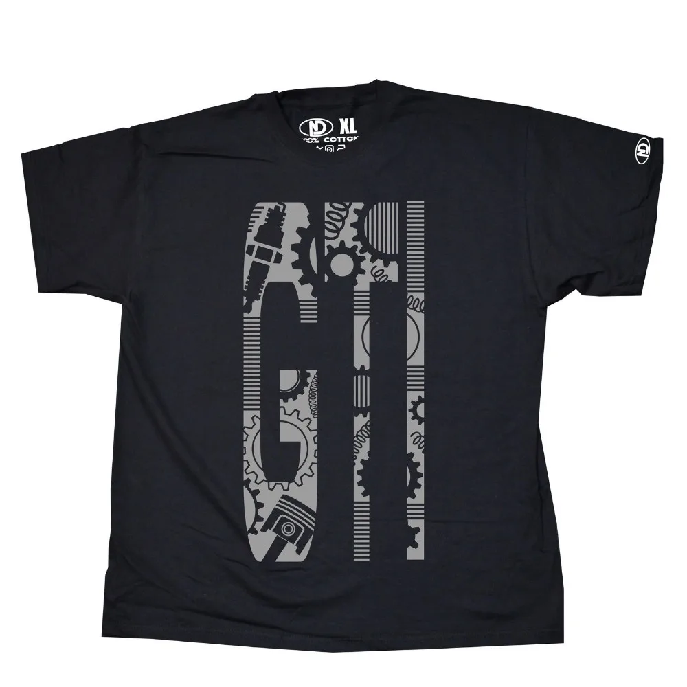 

Cotton Cool Design 3D Tee Shirts GTI Car Parts Logo T Shirt Summer Tee Shirt