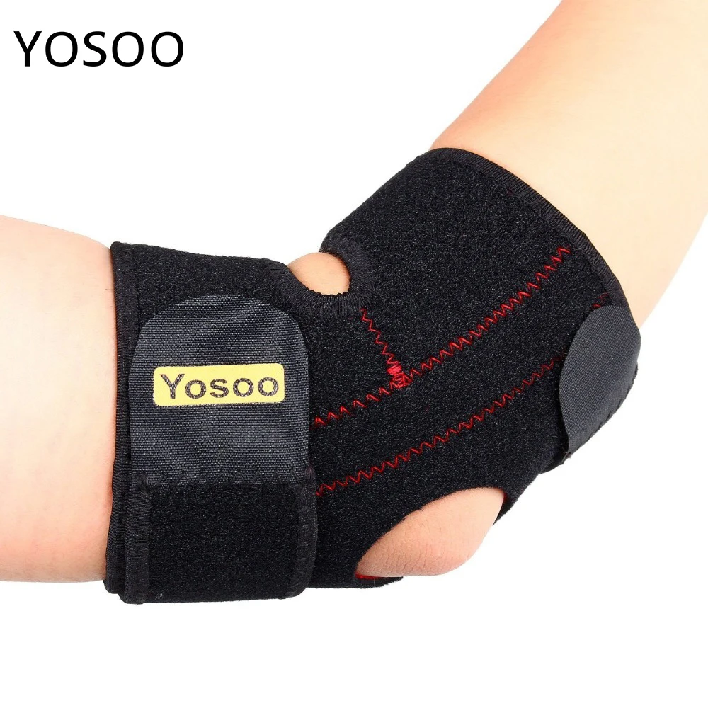

Yosoo Adjustable Elbow Support Tennis Golfers Elbow Splint Bandage Pad Sleeve Sports Arm Protector Elbow Braces Support For Men