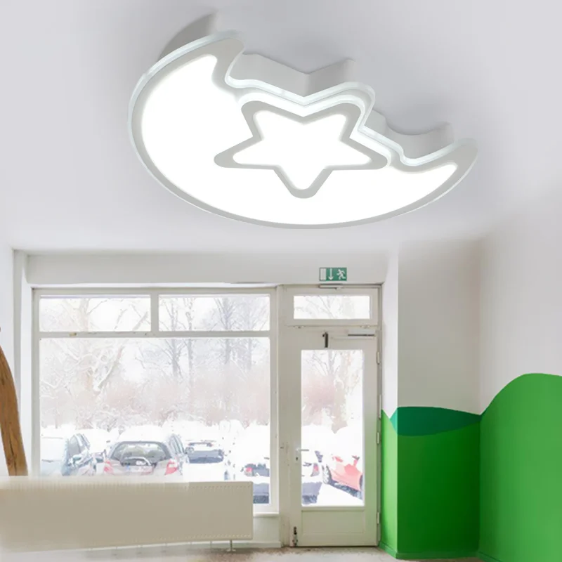 Deckenleuchten & Lüfter Romantisch Hause Beleuchtung Kinder Lampe Kinder Der Mond Und Die Sterne Im Abschnitt Der Decke Lampen Modernen Minimalistischen Et90