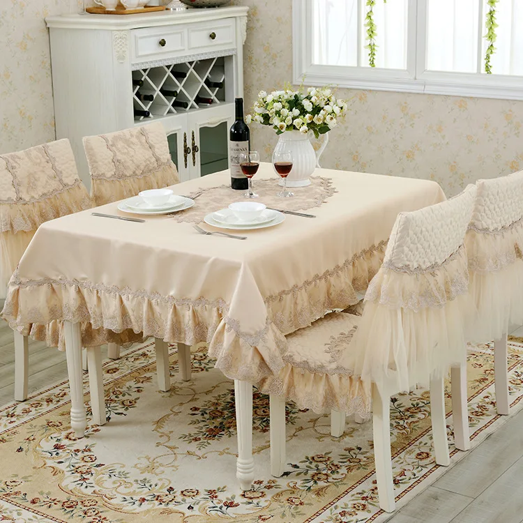 

Pastoral Tablecloth Lace Table Cover European Classical Oilproof Rectangular Anti Hot Kitchen Home Decoration Tablecloth ZM185