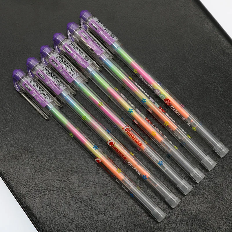 

The New 6-color In One Pen Watercolor, Painting, Writing, Enable Students To Color Highlighter Highlighter Marker Pen