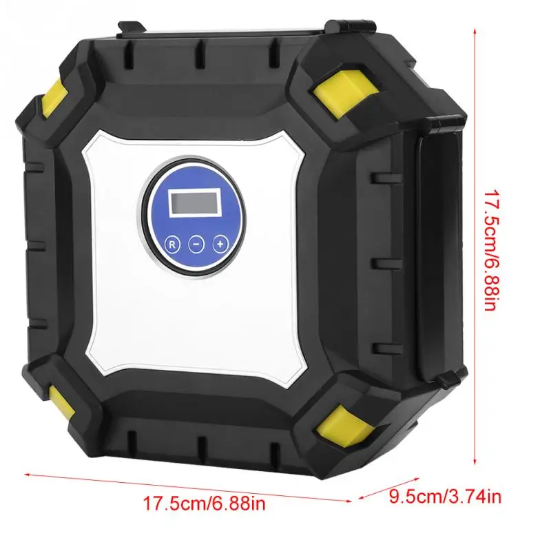 12 V Портативный цифровой автомобильный насос для шин насос электрический воздушный компрессор 100 PSI для автомобиля велосипед мяч