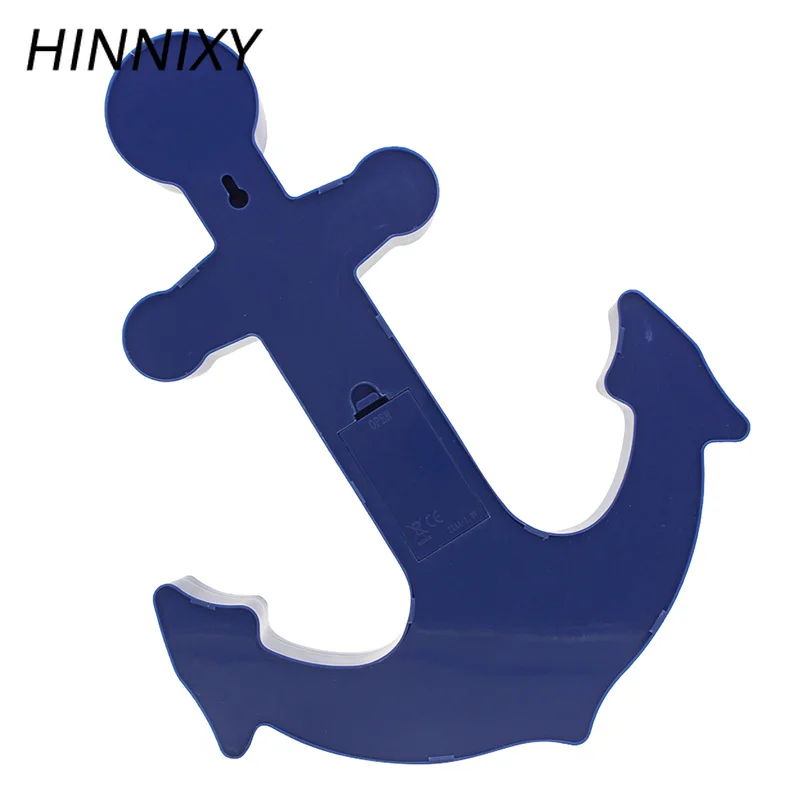 Hinnixy LED ночник крутой якорь форма темно синий пиратский матросский светильник