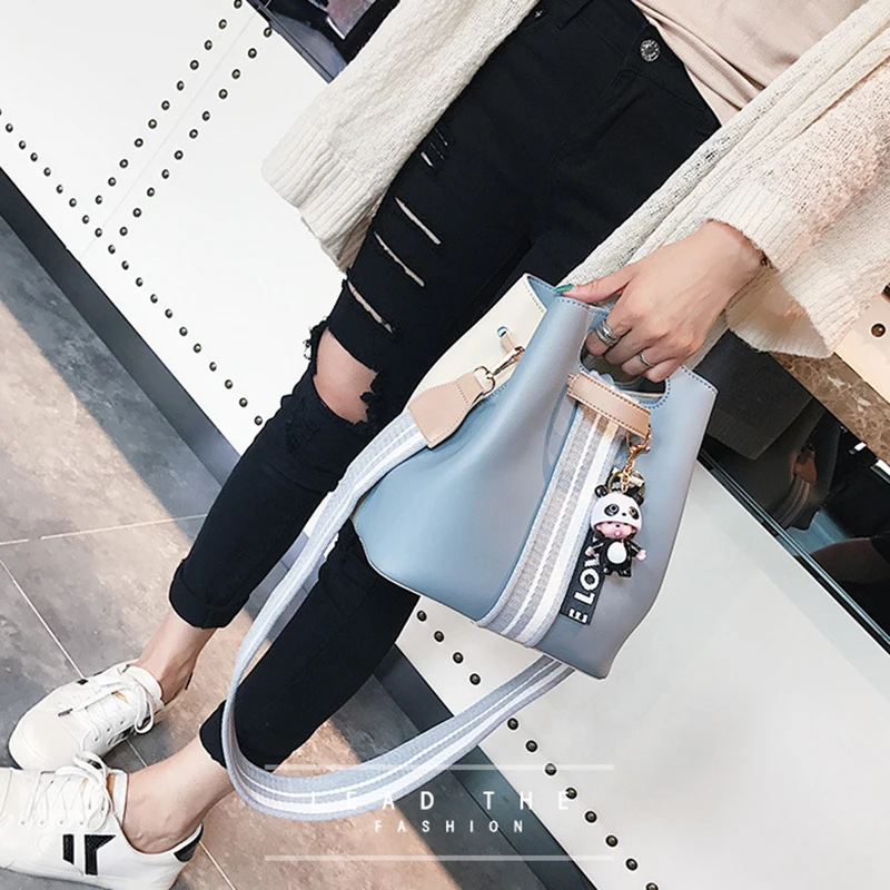 Women Bucket Handbag Female Cartoon Messenger Shoulder Bag Ladies Fashion Crossbody Bags Multiple Matching Styles Tote SS7208 (3)