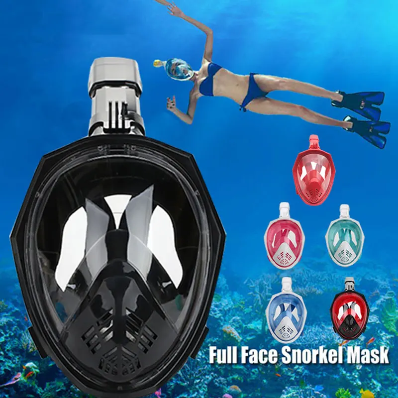 L/XL прочный Сапун трубы дыхание маска инструмент сухой погружной Маска анфас взрослых Анти-Туман Маска плавательные очки защита