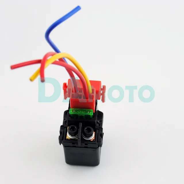 Motorcycle Relay Motor Starter Solenoid W/ Plug for KAWASAKI KLR650