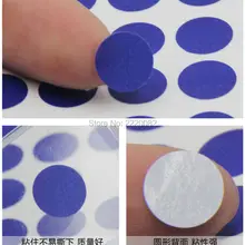 Оптовых партий синие круглые наклейки dia.1cm 1500 шт/упаковка в подарок этикетки/ценник/водонепроницаемые наклейки