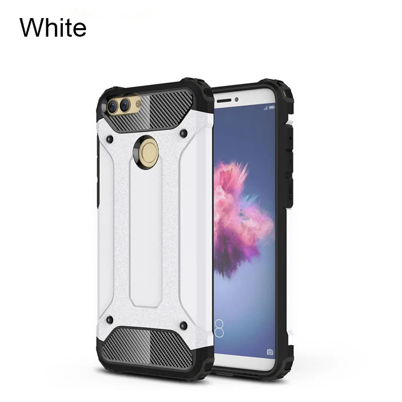 YIESOM For Huawei P Smart Case Heavy Duty Dual Layer Armor Cases For Huawei P Smart Case For Huawei Enjoy 7S Cover Coque Capa (10)