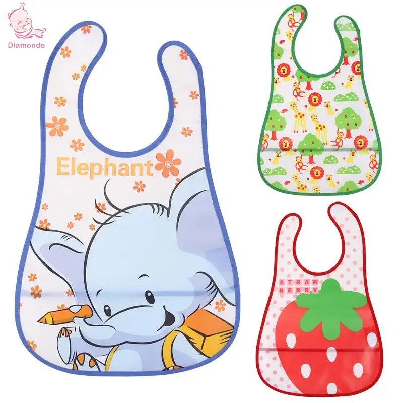 

2018 Baby Bibs EVA Waterproof Lunch Bibs Boys Girls Infants slabbetjes Cartoon Pattern Bib Burp Cloths For Children Feeding Care