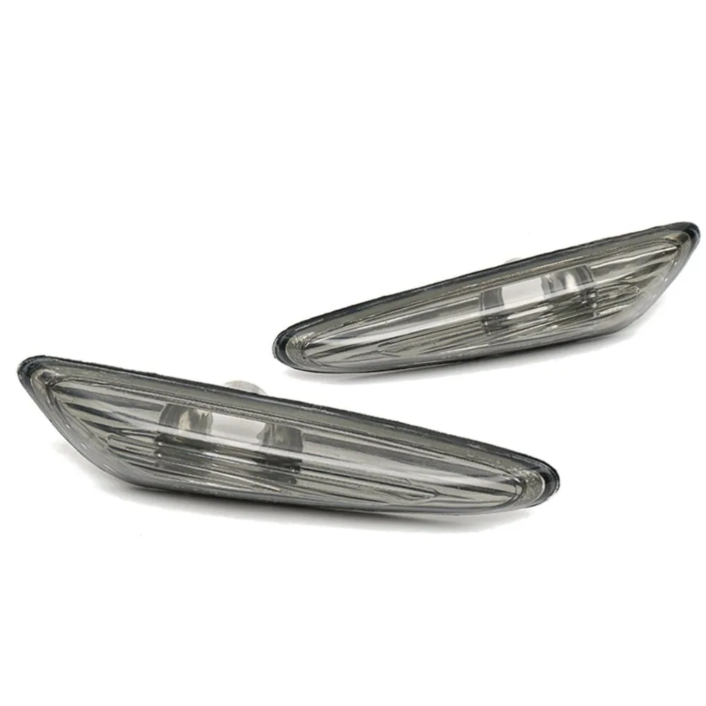 

2x Smoke Lens Side Marker Light Turn Signal Lamp For BMW 3ER E46 E60 E61 X3 E83