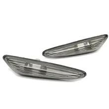2x Lente Fumaça Lado Marcador de Luz Turn Signal Lâmpada Para BMW 3ER E46 E60 E61 E83 X3