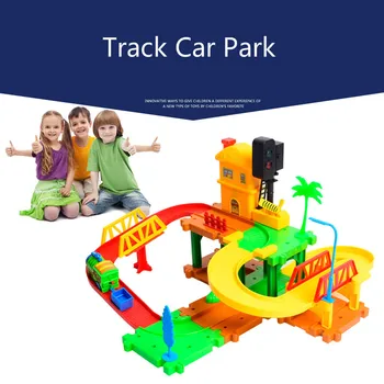 

Electric Track car children Originality DIY Assembling track Puzzle Amazing Music Electric Track car Toys
