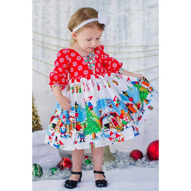 Christmas Dress For Baby Girls Kids Boy Vestidos Toddler Kids Baby Christmas Dress For Baby Girls Kids Boy Vestidos Toddler Kids Baby Girls Cartoon Princess Party Dress - Christmas Dress For Baby Girls Kids Boy Vestidos Toddler Kids Baby