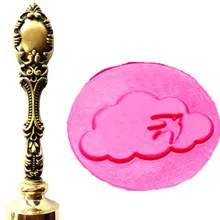 Винтажная птица летает в облаке изображение на заказ логотип роскошный воск печать штамп латунь Павлин металлическая ручка подарочный набор