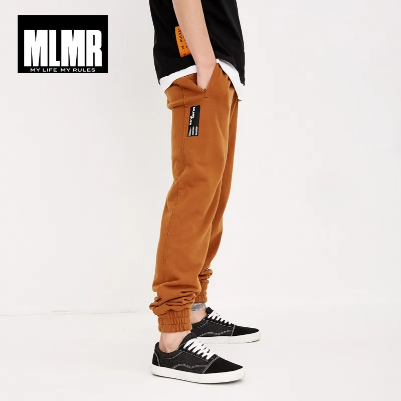 MLMR мужские шнурки 100% Хлопковые Штаны для бега JackJones новый бренд мужской одежды