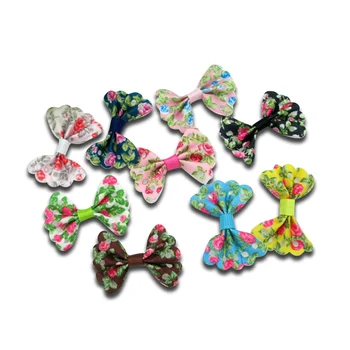 

50Pcs Mixed 35X22mm Satin Ribbon Bowknot Handicrafts Sewing For Clothes Headband Riband Needlework Decoration Diy Accessories