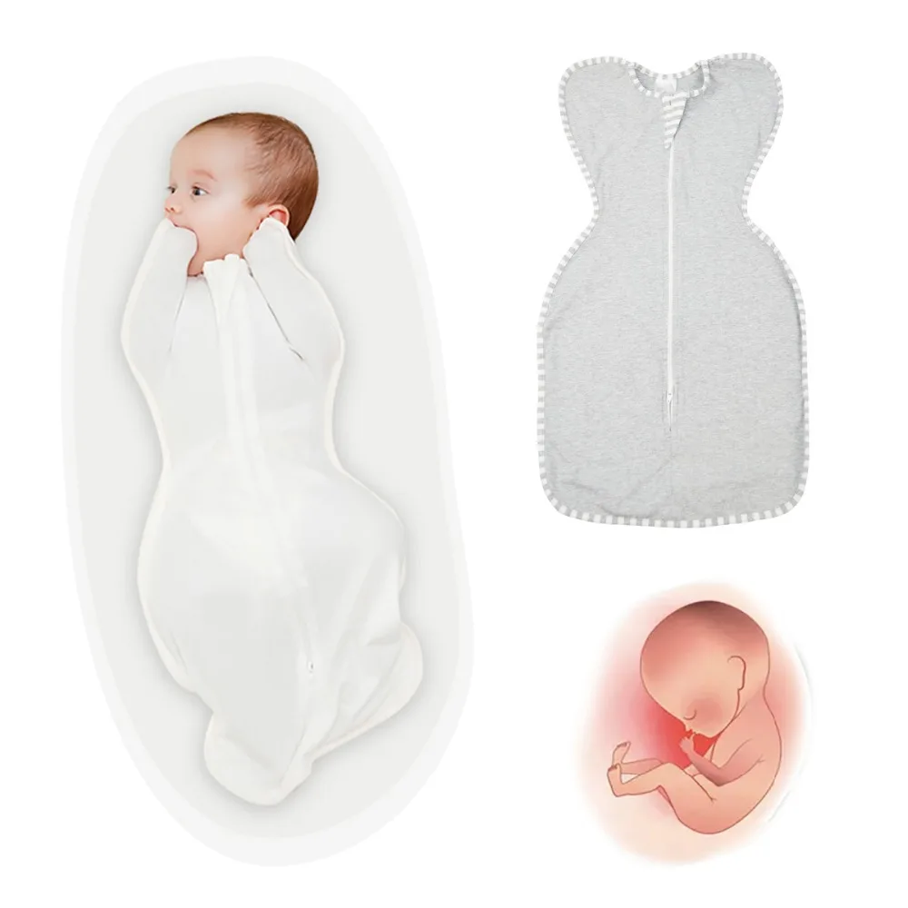 

Cocoon Baby Sleeping Bag envelope for newborns 0-3 Months Solid Color 2 Zipper Bamboo Fiber Sleepsack Baby Bedding Accessories