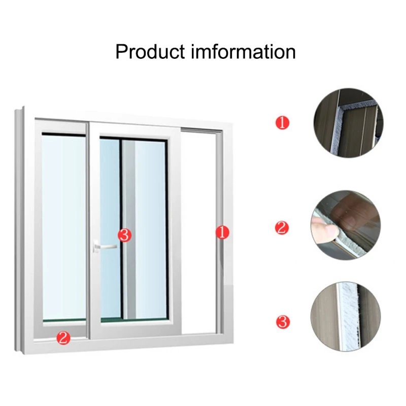 

Adhesive Sealing Strip Strip Aluminum Alloy Door Window Plastic Steel Window Dust-proof Windproof Article Silicidation Strip