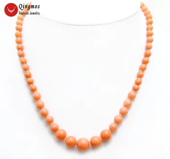 

SALE 6-11mm Round Natural Pink High Quality Coral 17'' Necklace -nec5954 Wholesale/retail Free shipping