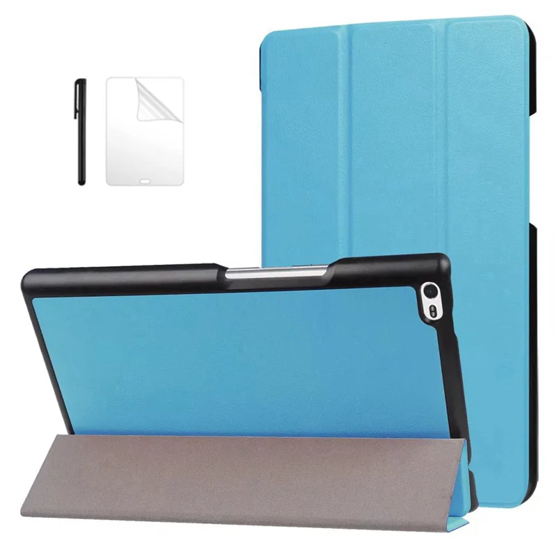 

Luxury PU Leather Case For Lenovo Tab 4 8 TB-8504 TB-8504F Smart Stand Cover For Lenovo Tab 4 8 TB-8504N Tablet case+film+pen