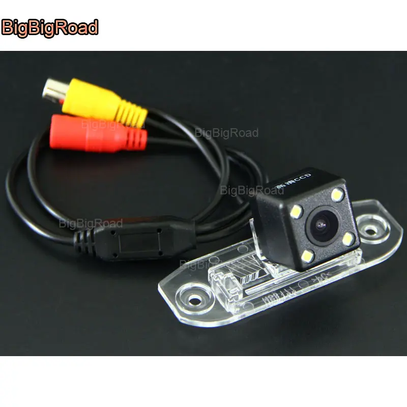 

BigBigRoad For Volvo XC90 S80 S40 Wireless Camera Car Rear View Backup Reversing Camera RCA connector waterproof parking camera