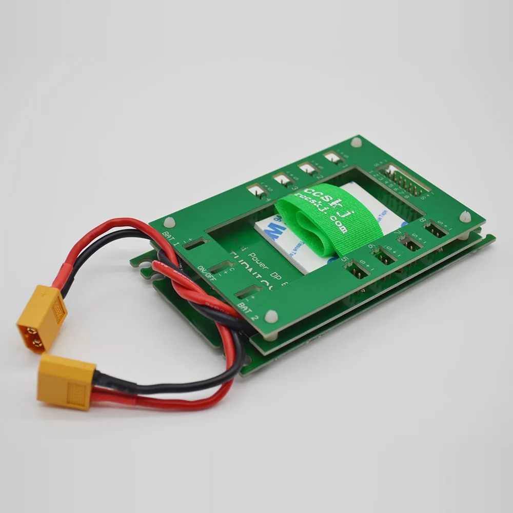 

1 Piece Mini Servo Section Board with Dual Power Input Wire and Electronic Switch Green Color