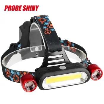 

15000LM XM-L T6 LED+COB Rechargeable 18650 Head Light Torch Set torch flashlight usb powerful led flashlight #4A29