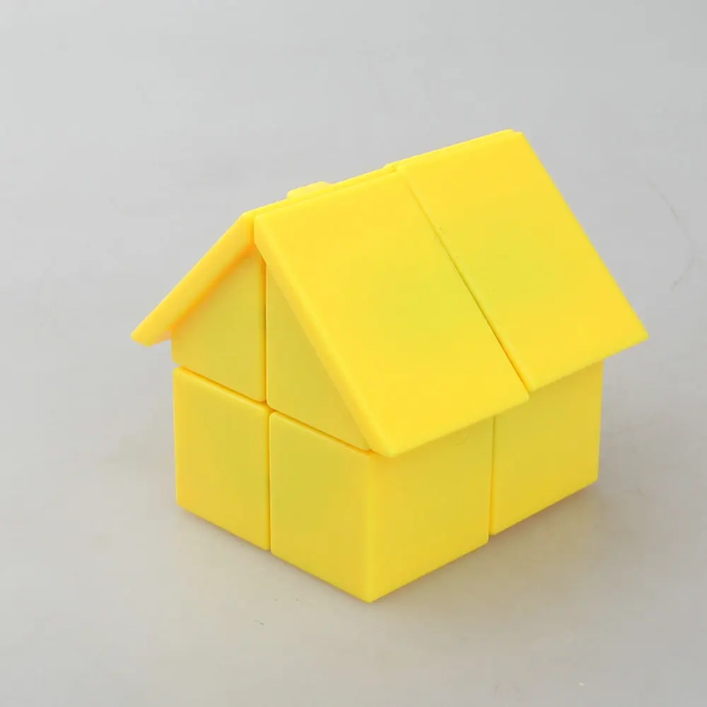 Yongjun YJ 2x2 дом синий/розовый 2 Слои Скорость Cube Cubo magico Развивающие игрушки идея подарка Прямая кубик рубика