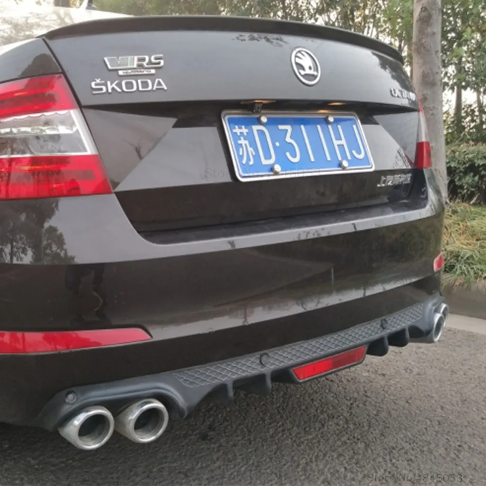 Стайлинг автомобиля для Skoda Octavia 2014 до 2017 защитный задний диффузор