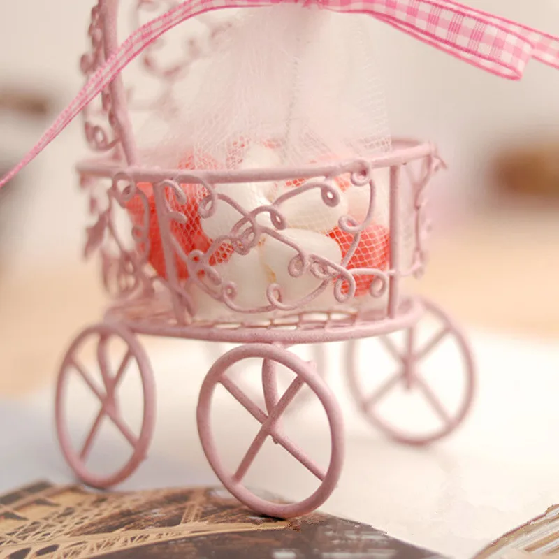 Бесплатная доставка белый/розовый Утюг детский душ конфеты в подарочной коробке коробка для свадебного подарка вечерние с Подарочная