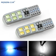 Современный автомобиль 1 шт. сигнальная лампа 2835 T10 Led Автомобильный светильник s лампа для авто 194 168 Led 12SMD W5W лампы Белый Автомобильный габаритный парковочный светильник