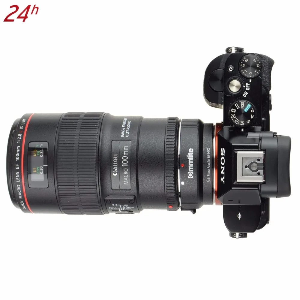 COMMLITE CM-EF-NEX автофокусом для объектива USM Canon EF объектив серии и sony Полнокадровый Камера A7/A7R