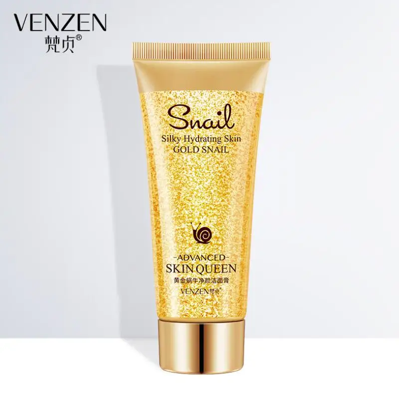 Facial Cleanser Gold Snail Hydrating Moisturizing Nourishing Oil Control Gentle Face Wash Skin Care