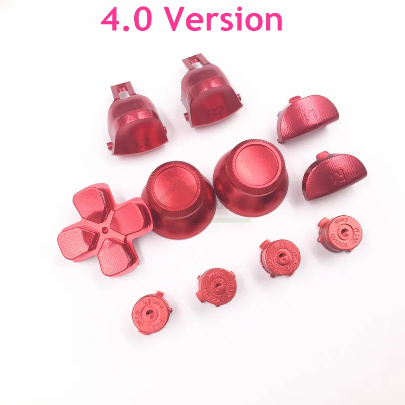 

4.0 Version L2 R2 Aluminum Metal buttons for PS4 Slim Controller /PS4 Pro Controller JDS040 Trigger Buttons replacement