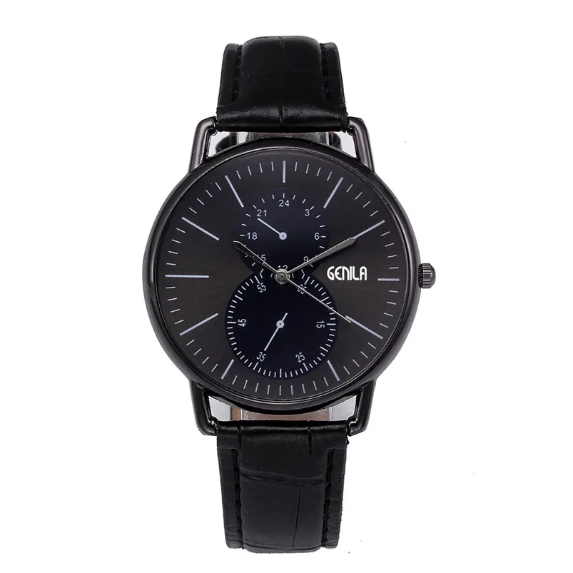 Brand Luxury Men's Watch Date Day Retro Design Leather Band Analog Alloy Quartz Wrist Watch Male Clock Zegarki Meskie 3M29#N (2)