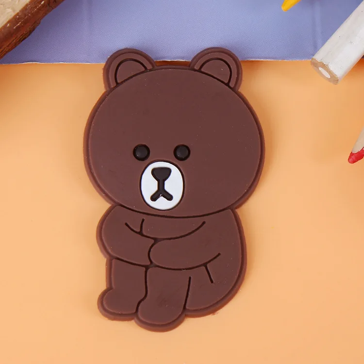 

Brown bear Small balls Cartoon animal Silica gel fridge magnets whiteboard sticker Refrigerator Magnets kids gift