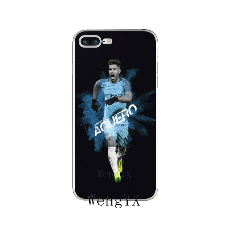 WengYX футболист Sergio Aguero 10 постер тонкий силиконовый мягкий чехол для телефона для iPhone X 8 8plus 7 7plus 6 6s plus 5 5S 5c SE 4 4S