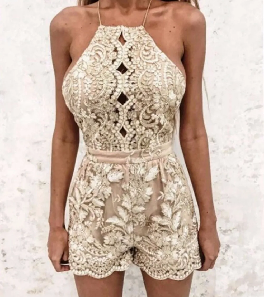 gold playsuits