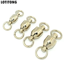 LOTITONG 10 шт. большой тянуть 100 кг-230 кг шариковый подшипник вращающиеся твердые кольца море океан слово Форма Нержавеющая сталь рыболовный крючок разъемы