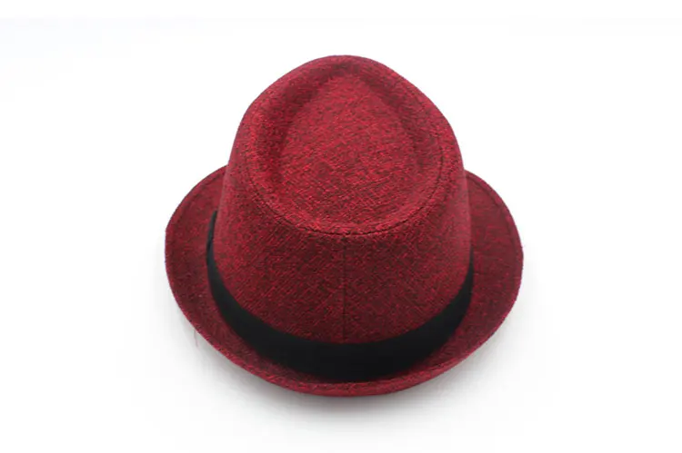 Hat gangster Hat men felt  fedora Hats for men women 58 cm adjustable  (1)