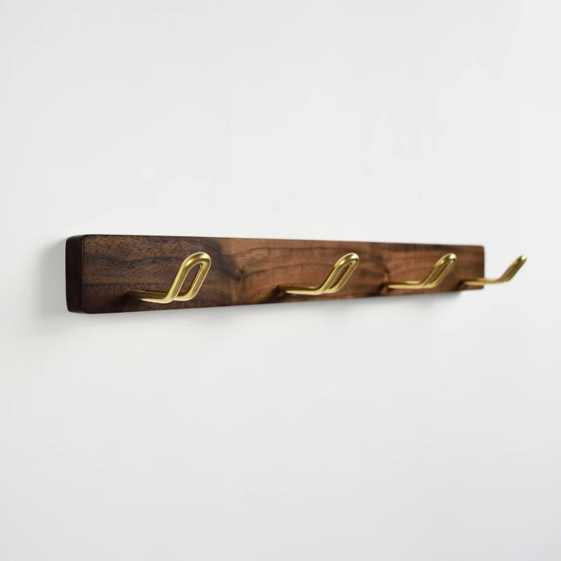 Us 16 8 Black Walnut Solid Wood Hook Wall Long Row Bathroom Coat Cap Br Hanging Rack Towel Hooks In Robe From Home Us 16 8 Black Walnut Solid Wood Hook Wall Long Row Bathroom Coat Cap Br Hanging Rack Towel Hooks In Robe From Home
