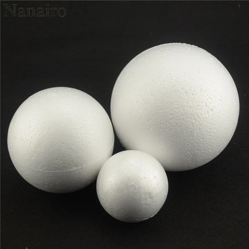 Новые белые шары для поделок из пенополистирола, 5 шт./лот, 80 мм|balls for|ball whiteball ball | АлиЭкспресс