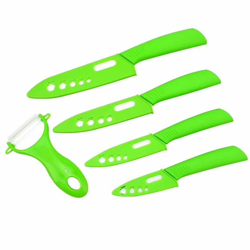 FINDKING High quality 3 4 5 6 inch Zirconia Ceramic fruit Knife set Paring knives for vegetable bread as Christmas present (5)